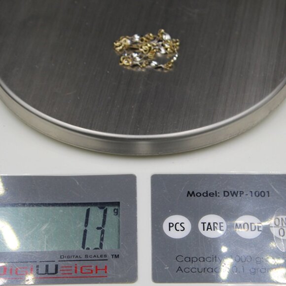 14K Multitone Bracelet Anklet - Picture 8 of 8